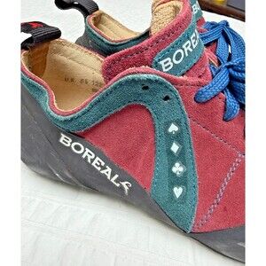 Boreal Fusion S-2 Rock Climbing Shoe Men's USA Sz 7.5  Red Blue Black